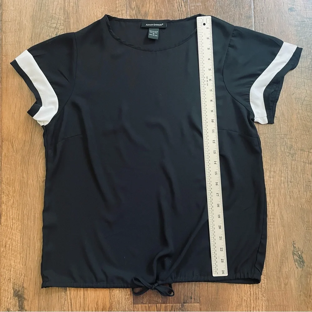 ASHLEY STEWART short sleeve top, size 12_6